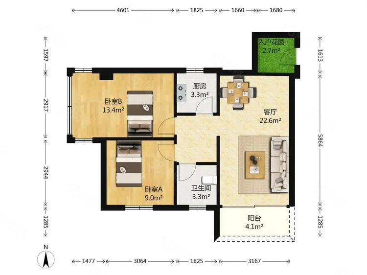 梅宾公安宿舍 随时看房·