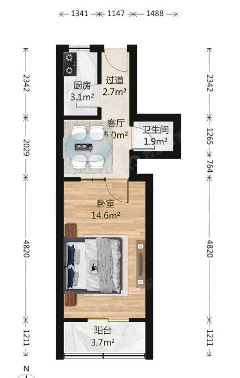 扣钟北里东区 随时看房·