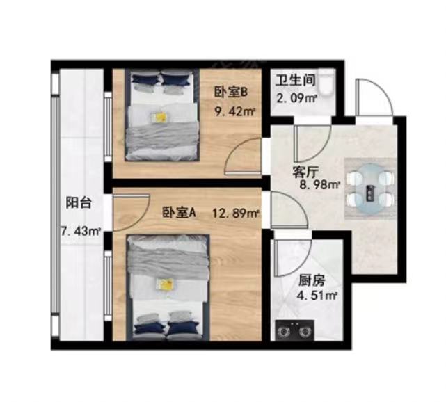 北蜂窝铁东社区 随时看房·